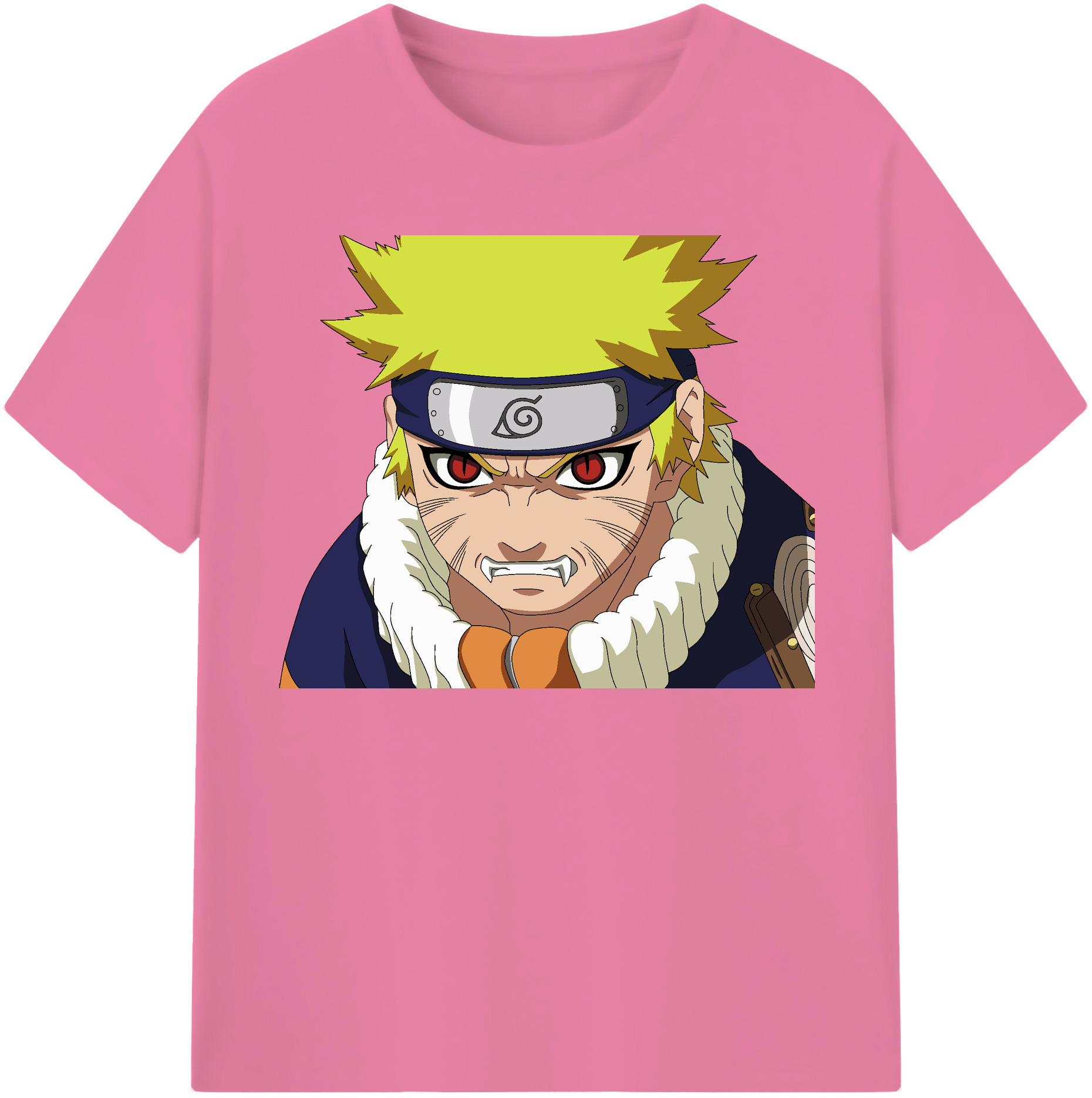 （画像用） NARUTO -ナルト- うずまき ナルト Uzumaki Naruto 綿100％半袖Tシャツ（フロントプリント）